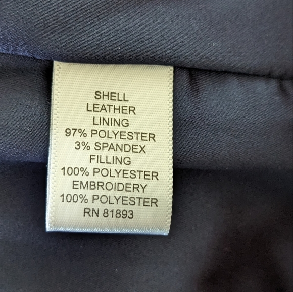 Isaac Mizrahi Live Suede/leather Jacket, Dark Blue, size 8 - Picture 5 of 10